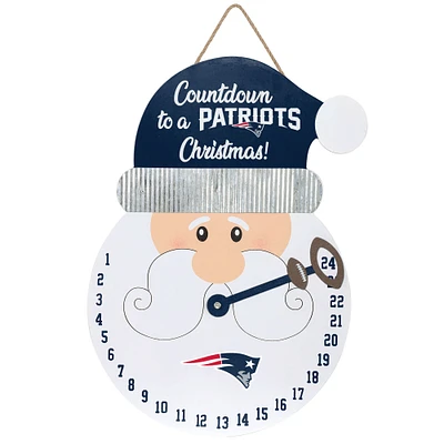 New England Patriots FOCO Countdown Santa Sign