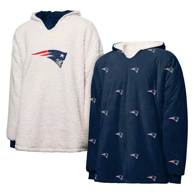 Lids New England Patriots Starter Raglan Long Sleeve Hoodie T-Shirt - Navy