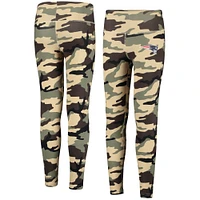 New England Patriots Girls Youth Left Right Leggings - Camo