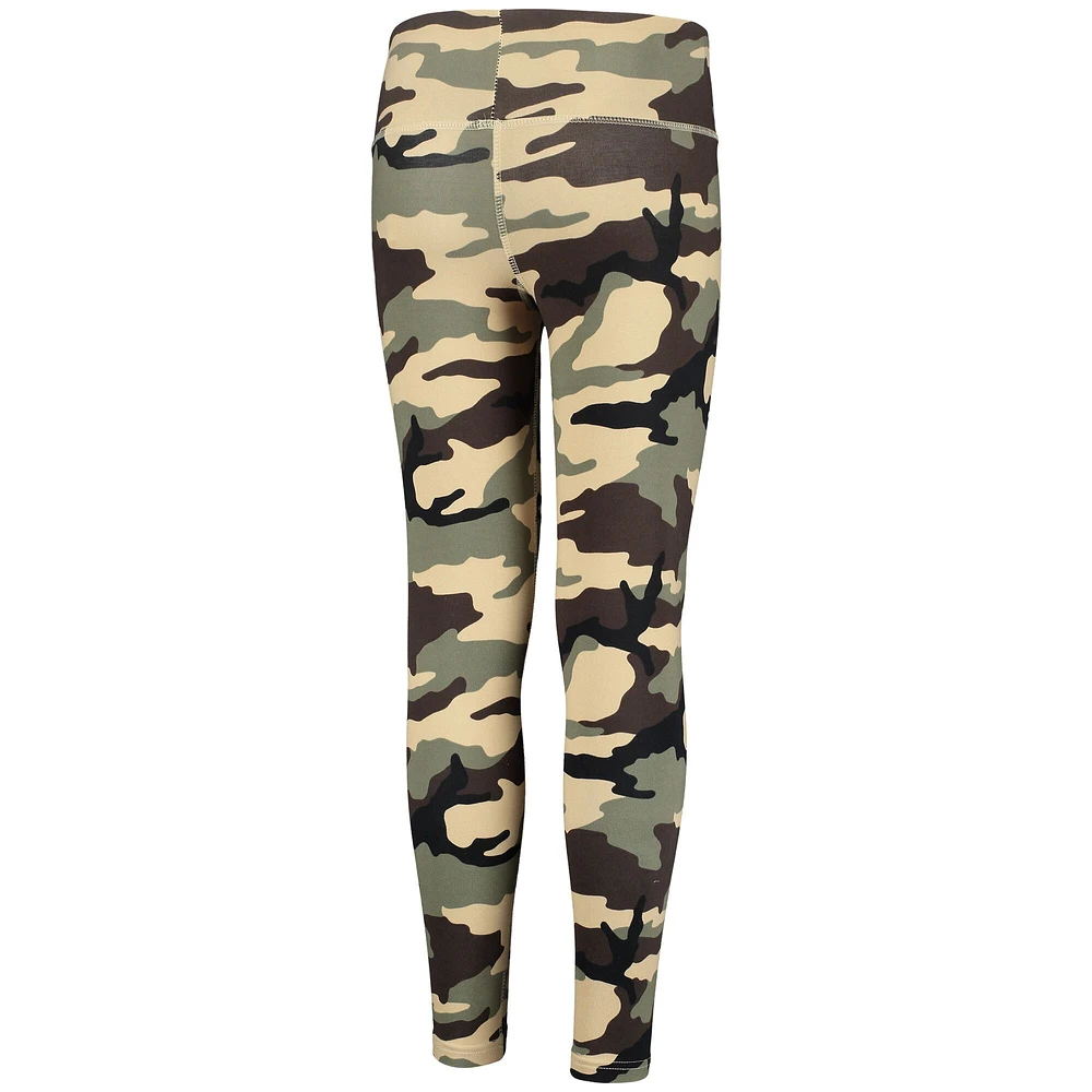 Girls Youth Camo New England Patriots Left Right Leggings