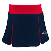 Ensemble de pom-pom girl deux pièces bleu marine New England Patriots Spirit pour fille