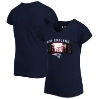 New Era Girls' Baltimore Ravens Sequins Pink T-Shirt