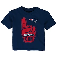 T-shirt Hand-Off des New England Patriots de la marine pour bébé