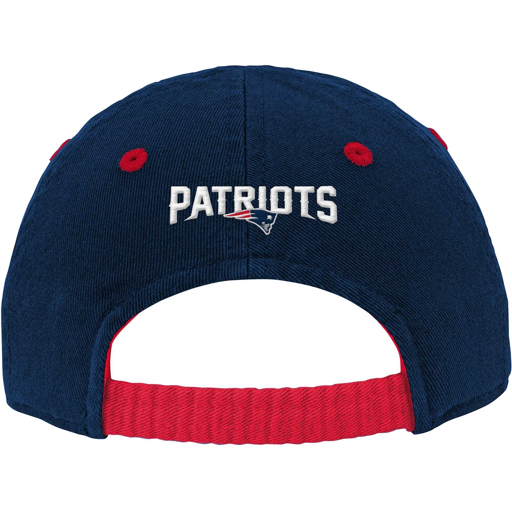 Casquette souple bleu marine New England Patriots Team pour bébé