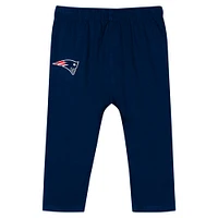 Ensemble body à manches longues et pantalon Double Up pour bébé New England Patriots