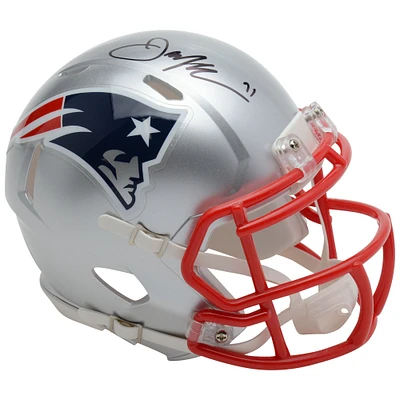 Julian Edelman New England Patriots Autographed Riddell Speed Mini Helmet