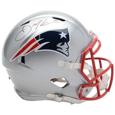 Julian Edelman New England Patriots Autographed Riddell Speed Replica Helmet