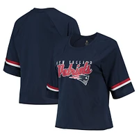 T-shirt à manches mi-longues Burnout Raglan des New England Patriots pour juniors