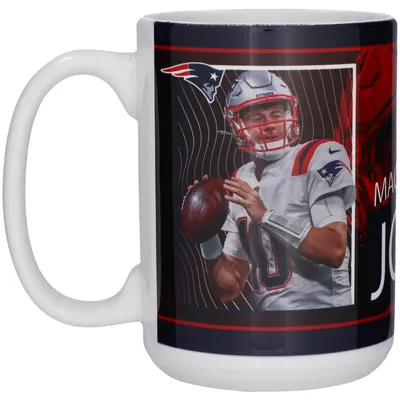 Mac Jones New England Patriots 15oz. Player Mug