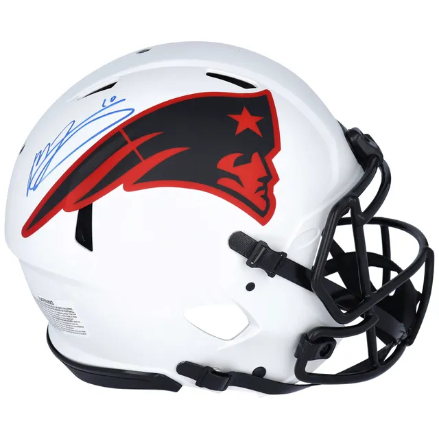 New England Patriots Unsigned Riddell FLASH Alternate Revolution Speed  Replica Football Helmet