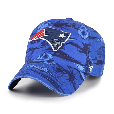 Men's '47  Royal New England Patriots Fiji Clean Up Adjustable Hat