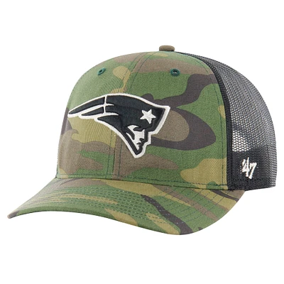 Casquette réglable de camionneur camouflage '47 New England Patriots pour hommes