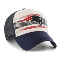 Men's '47 Cream New England Patriots Breakout MVP Trucker Adjustable Hat