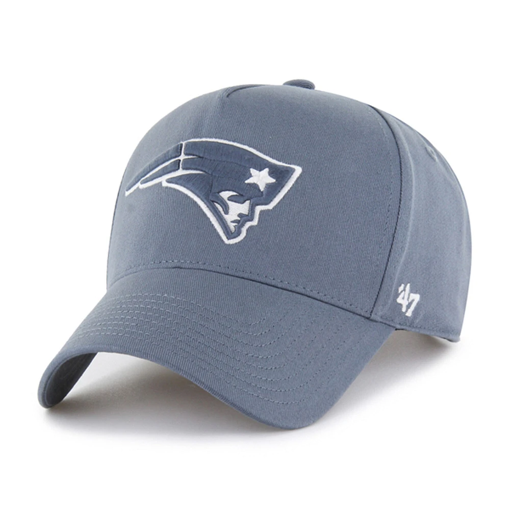 Casquette ajustable grise New England Patriots Foundation Offside pour homme, modèle 47