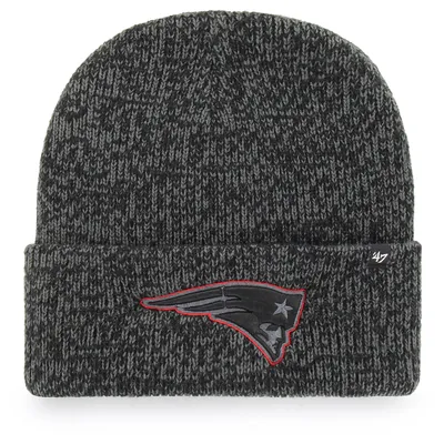 New England Patriots '47 Brain Freeze Tonal Cuffed Knit Hat - Heathered Black