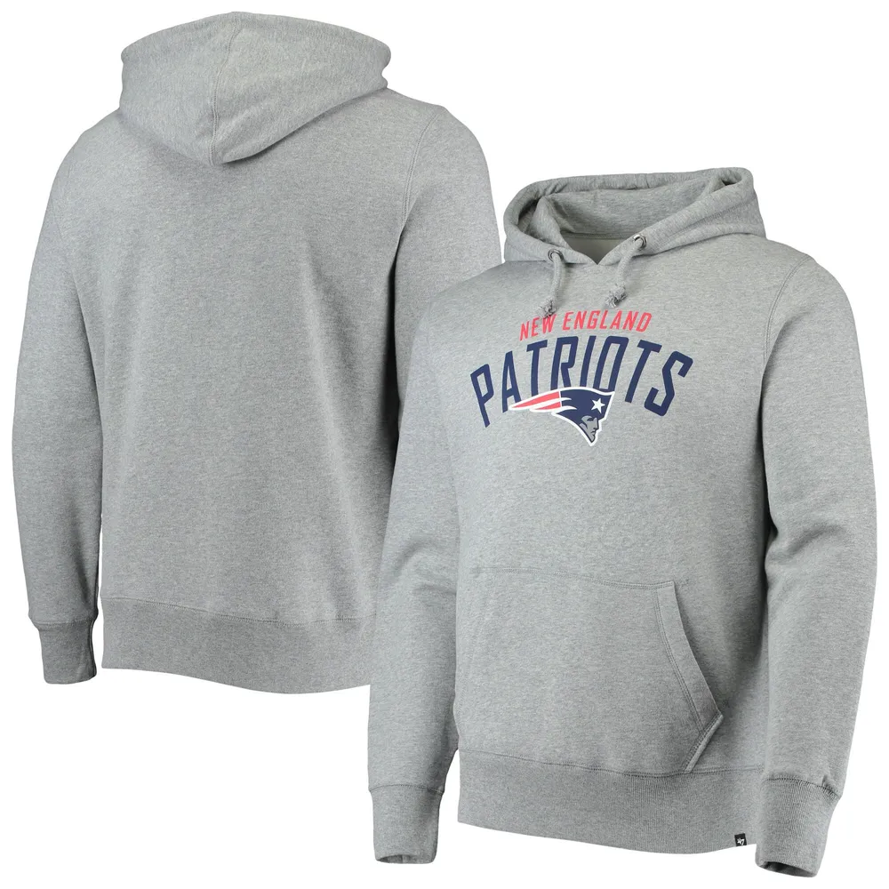 Men's '47 Navy New England Patriots Box Out Headline Pullover Hoodie