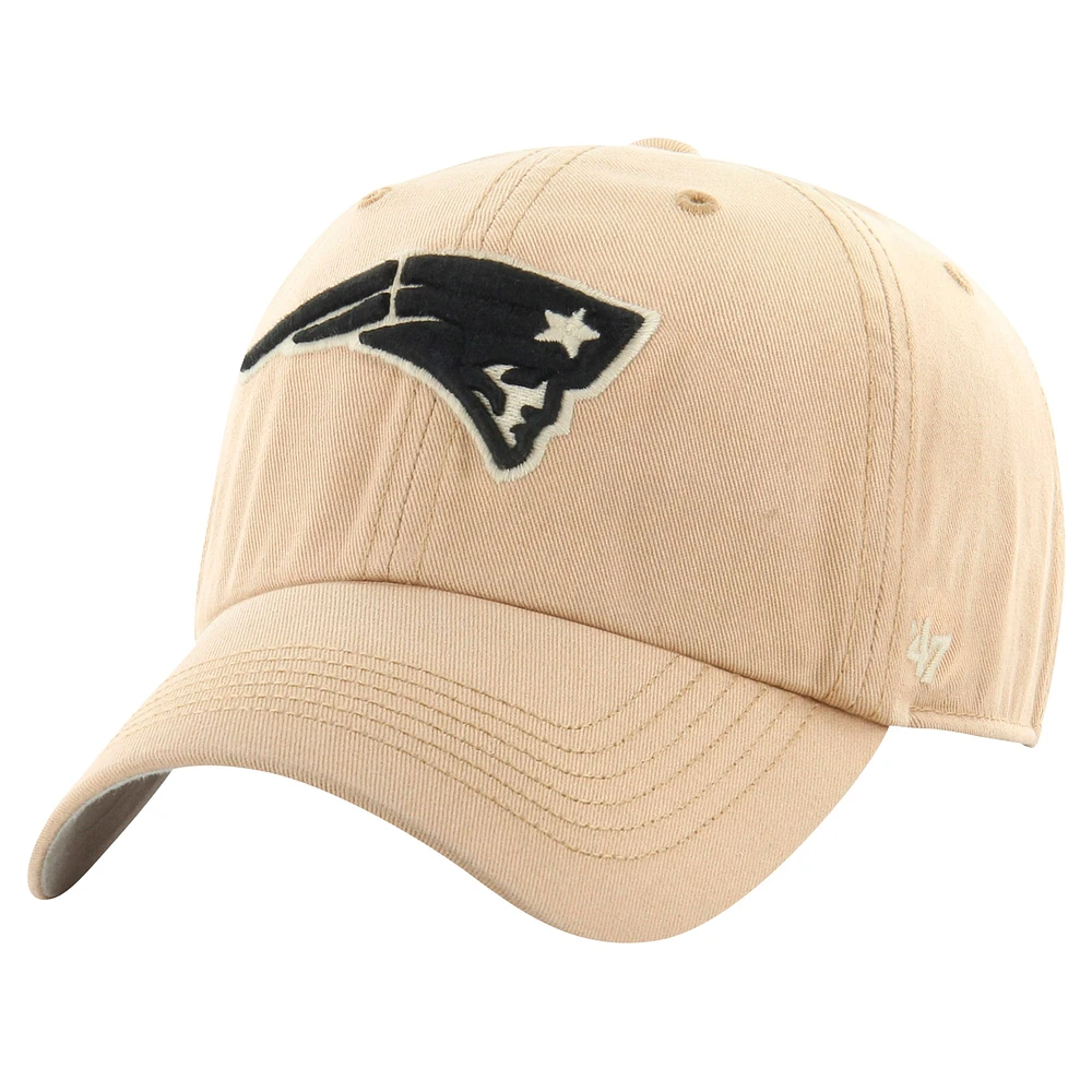 Casquette ajustée décontractée dépoussiérée des New England Patriots '47 kaki pour hommes