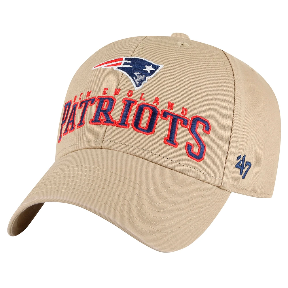 Casquette réglable Kaki '47 New England Patriots Powell MVP pour hommes