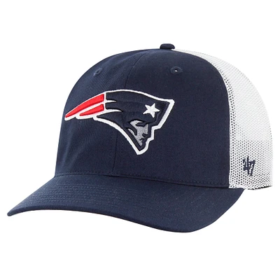 Men's '47 Navy/White New England Patriots Team Unstructured Trucker Adjustable Hat