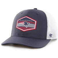 Casquette réglable '47 bleu marine New England Patriots Burgess Trucker pour homme