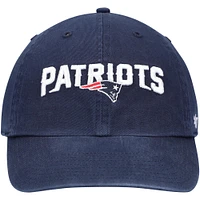 Men's '47 Navy New England Patriots Clean Up Alternate Logo Adjustable Hat