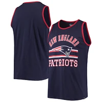 Men's '47 Navy New England Patriots Edge Super Rival Tank Top