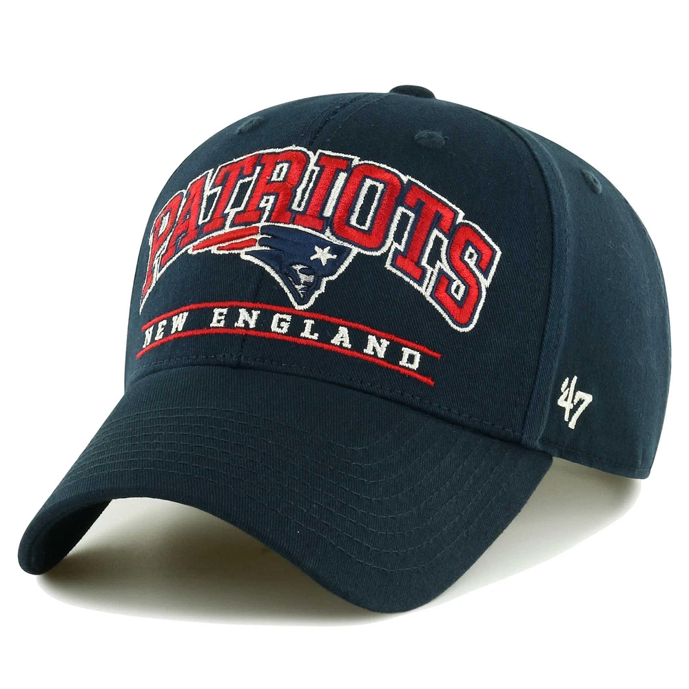 Casquette ajustable Fletcher MVP des Patriots de la Nouvelle-Angleterre '47 bleu marine pour homme