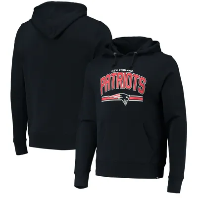 Men's '47 Heathered Gray New England Patriots Outrush Headline Pullover  Hoodie