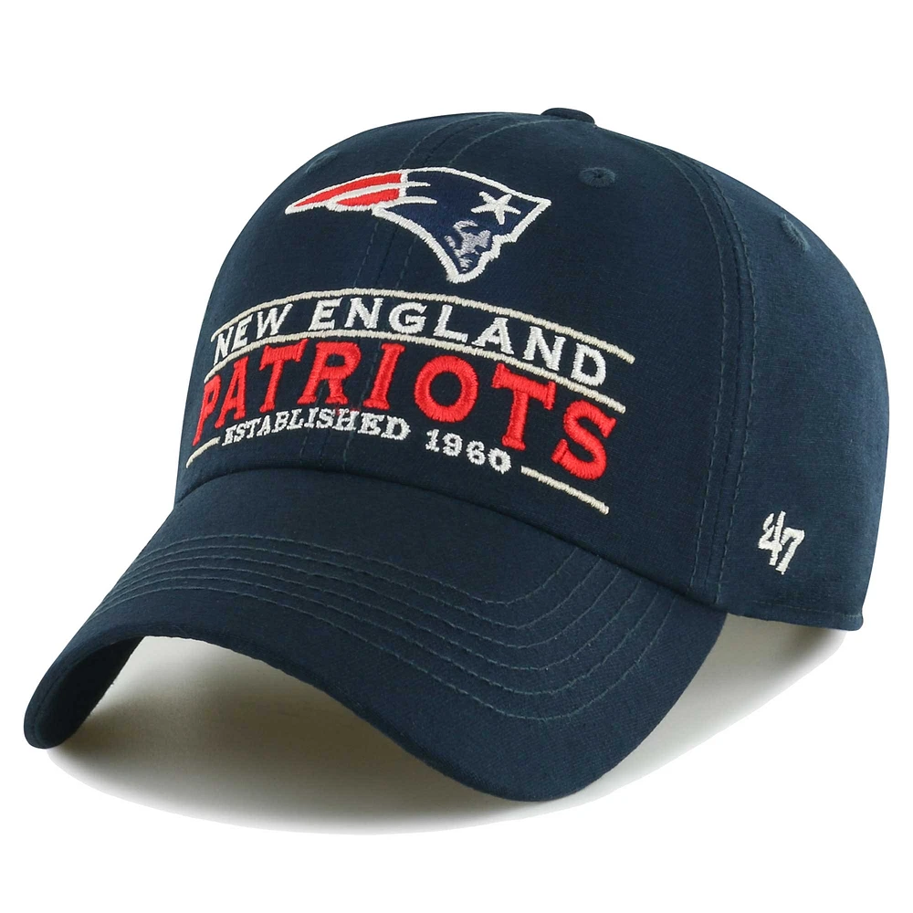 Men's '47 Navy New England Patriots Vernon Clean Up Adjustable Hat