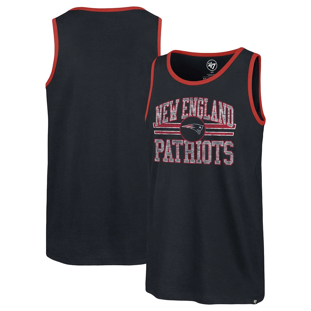 Men's '47 Navy New England Patriots Winger Franklin Tank Top