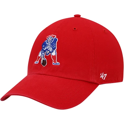 Men's '47 Red New England Patriots Clean Up Legacy Adjustable Hat