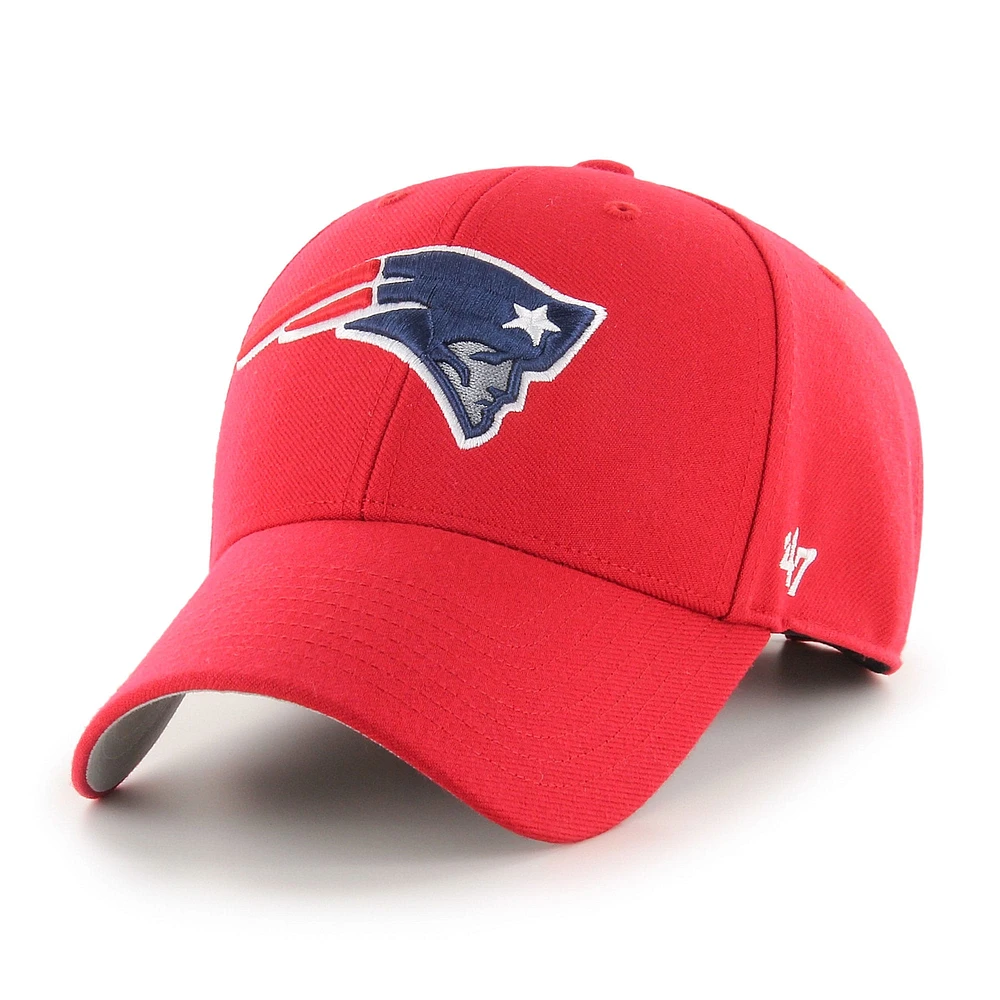 Casquette réglable MVP '47 rouge des New England Patriots pour hommes