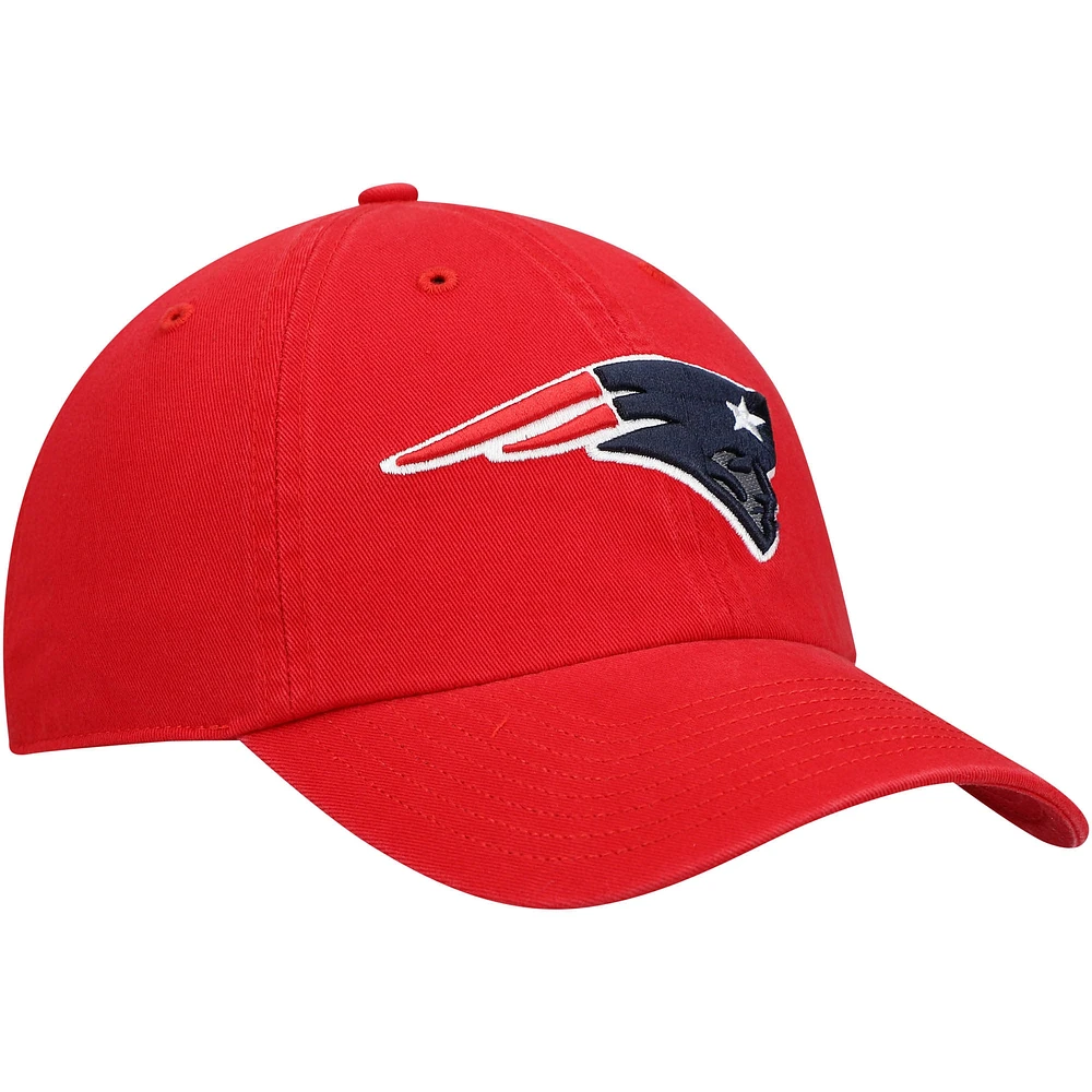 Casquette réglable de nettoyage secondaire '47 rouge des New England Patriots pour hommes