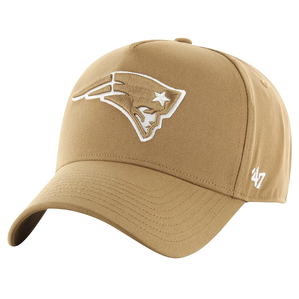 Men's '47 Tan New England Patriots Ballpark MVP Adjustable Hat