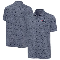 Polo Relentless Antigua Heather Navy pour homme des New England Patriots