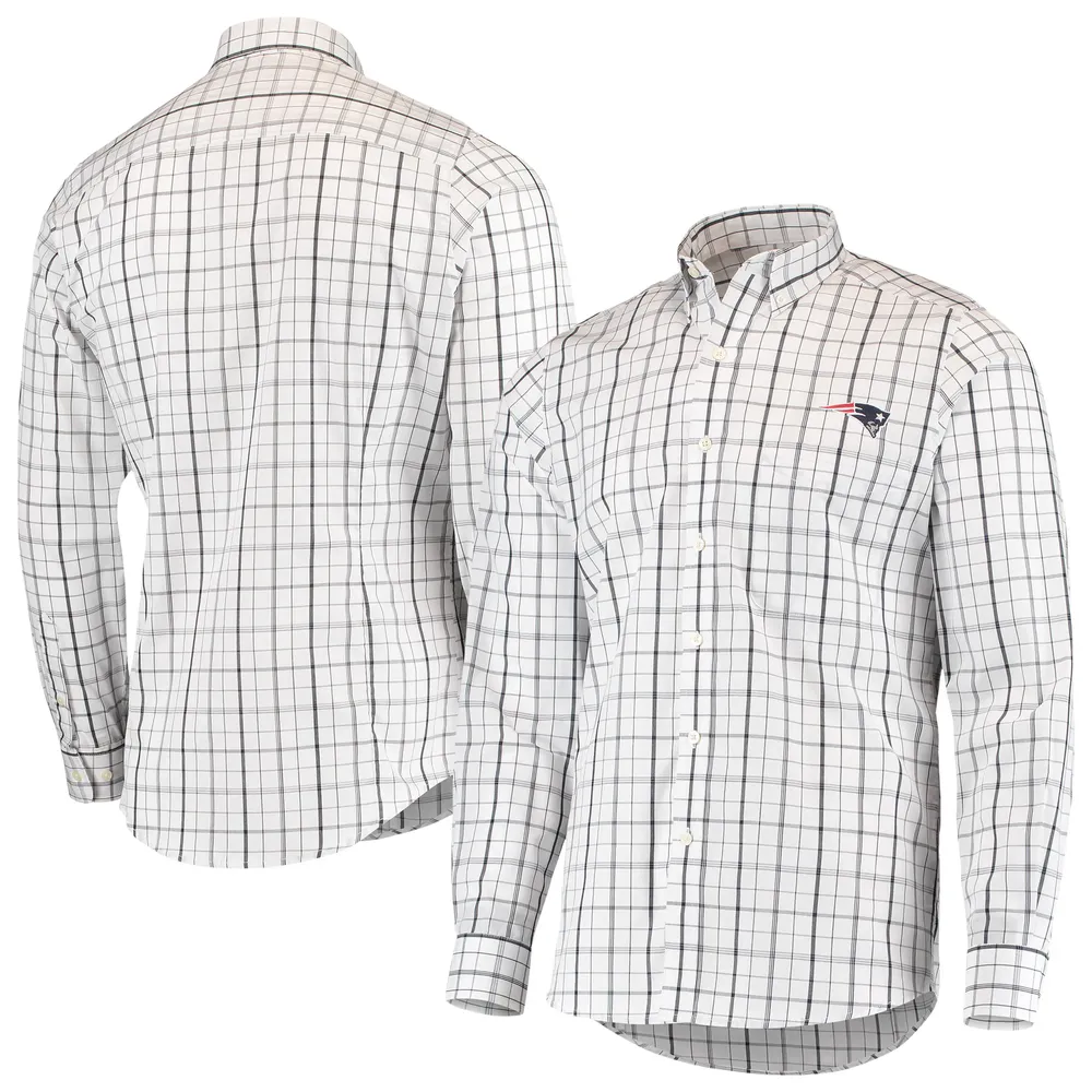 Lids New England Patriots Antigua Keen Long Sleeve Button-Down Shirt -  White/Navy