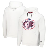 Sweat à capuche manches longues BOSS X NFL pour homme, blanc, New England Patriots Touchback Tri-Blend