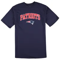 Ensemble de nuit pour homme Concepts Sport bleu marine/gris chiné New England Patriots Big & Tall T-shirt et pantalon pyjama