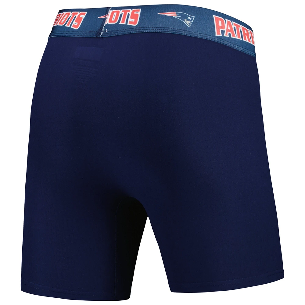 Men's Concepts Sport Navy/Red New England Patriots 2-Pack Boxer Briefs Set