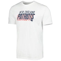 Ensemble de nuit T-shirt et short Downfield des Patriots la Nouvelle-Angleterre Concepts Sport bleu marine/blanc