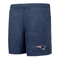 Men's Concepts Sport Navy New England Patriots Powerplay Tri-Blend Fleece Shorts