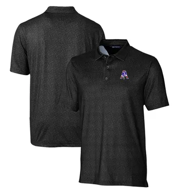 New England Patriots Cutter & Buck Micro Floral Stretch Polo - Black