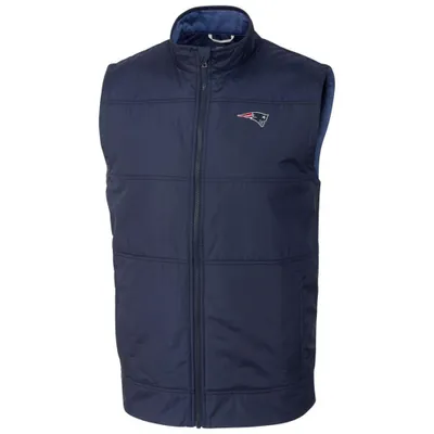 New England Patriots Cutter & Buck Stealth Full-Zip Vest - Navy