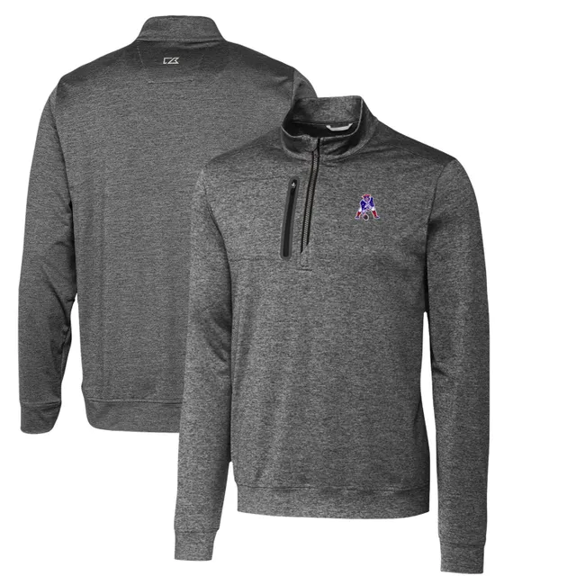 Men's Antigua Royal New England Patriots Brigade Throwback Quarter-Zip Top Size: Small