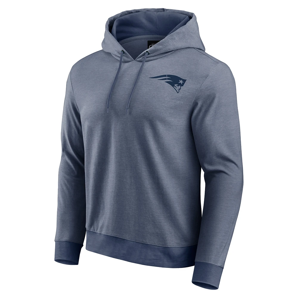 Men's Darius Rucker Collection by Fanatics Navy New England Patriots Tonal Knit Pullover Hoodie