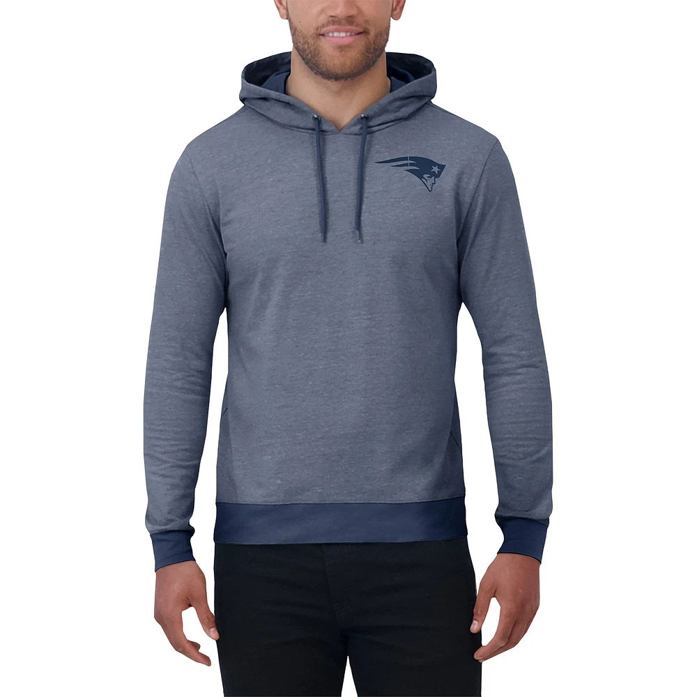 Men's Darius Rucker Collection by Fanatics Navy New England Patriots Tonal Knit Pullover Hoodie