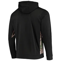 Chandail à capuchon en molleton entièrement zippé Dunbrooke Black/Realtree Camo New England Patriots Decoy Tech Fleece pour hommes