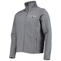 Men's Dunbrooke Charcoal New England Patriots Sonoma Softshell Full-Zip Jacket