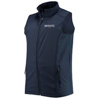 Men's Dunbrooke Navy New England Patriots Big & Tall Archer Softshell Full-Zip Vest