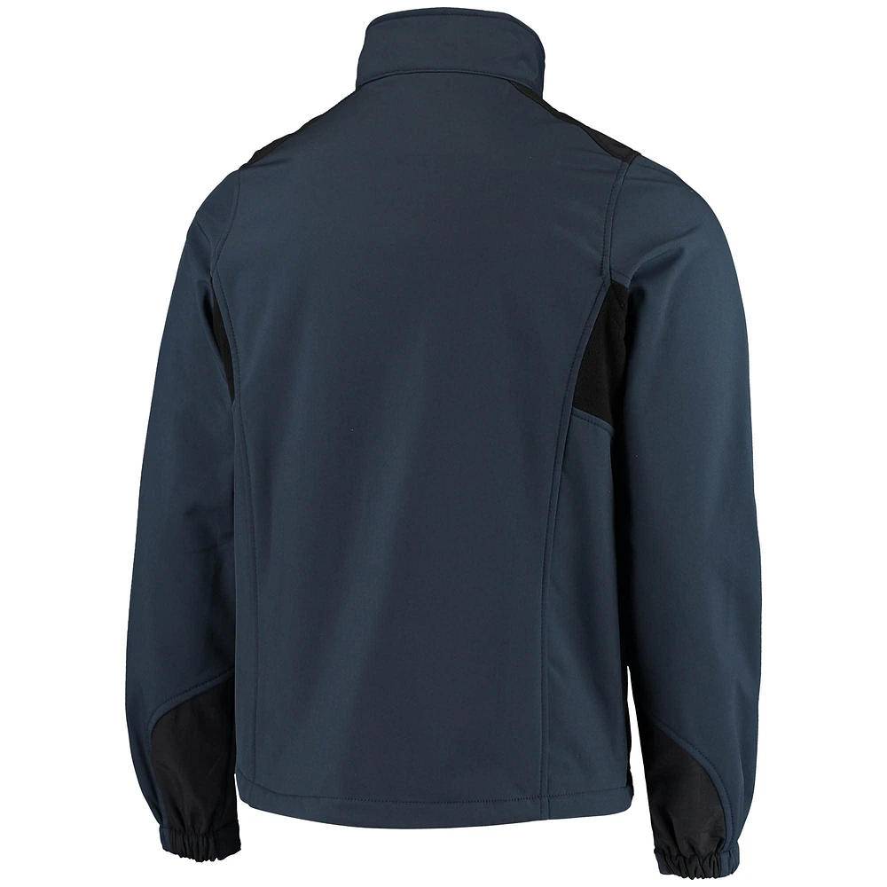 Men's Dunbrooke Navy New England Patriots Circle Softshell Fleece Full-Zip Jacket